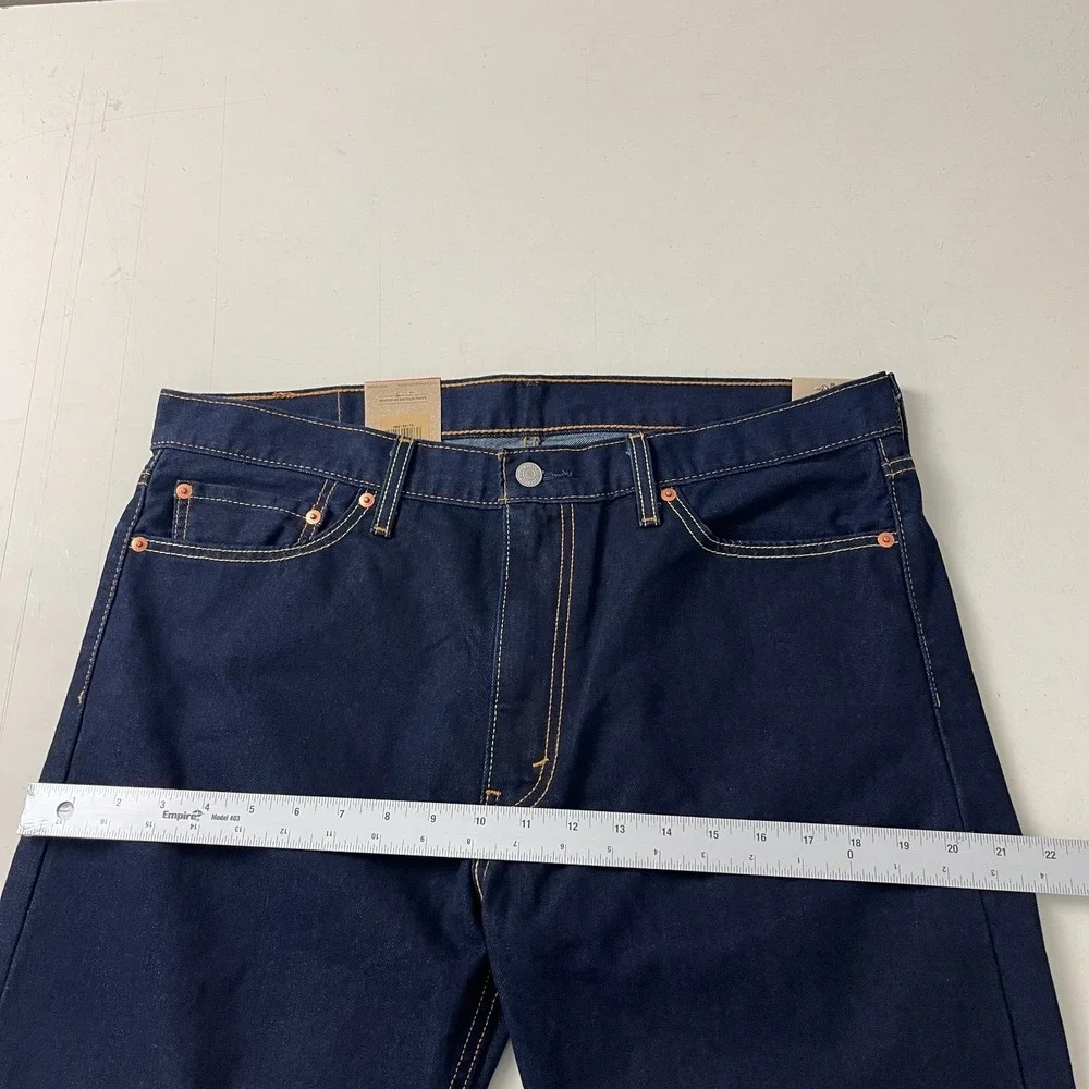 Levis 513 Jeans Mens 36x32 Blue Slim Straight Jeans Indigo Denim Cowboy Grunge
